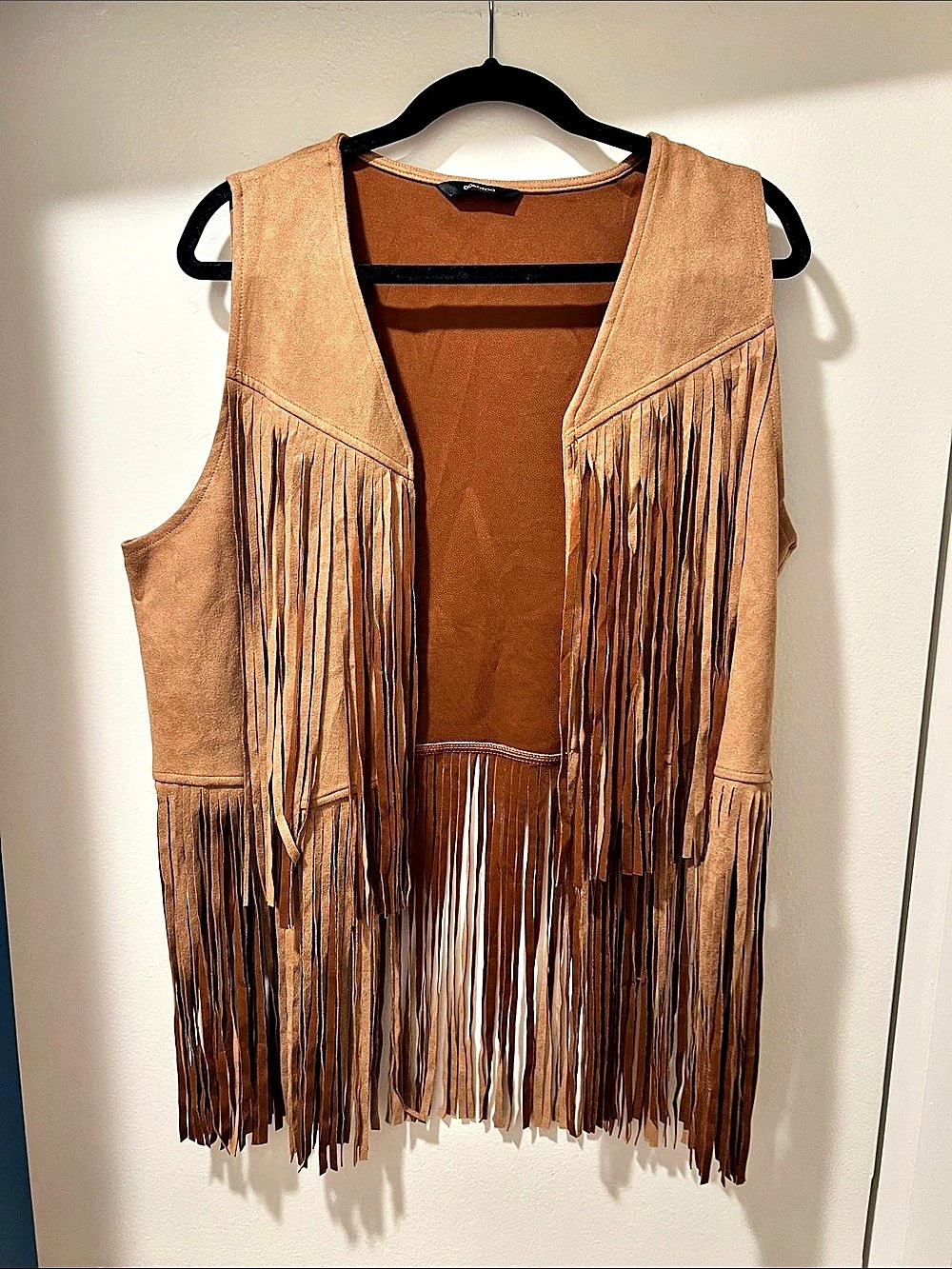Fringe Vest in Brown Like New